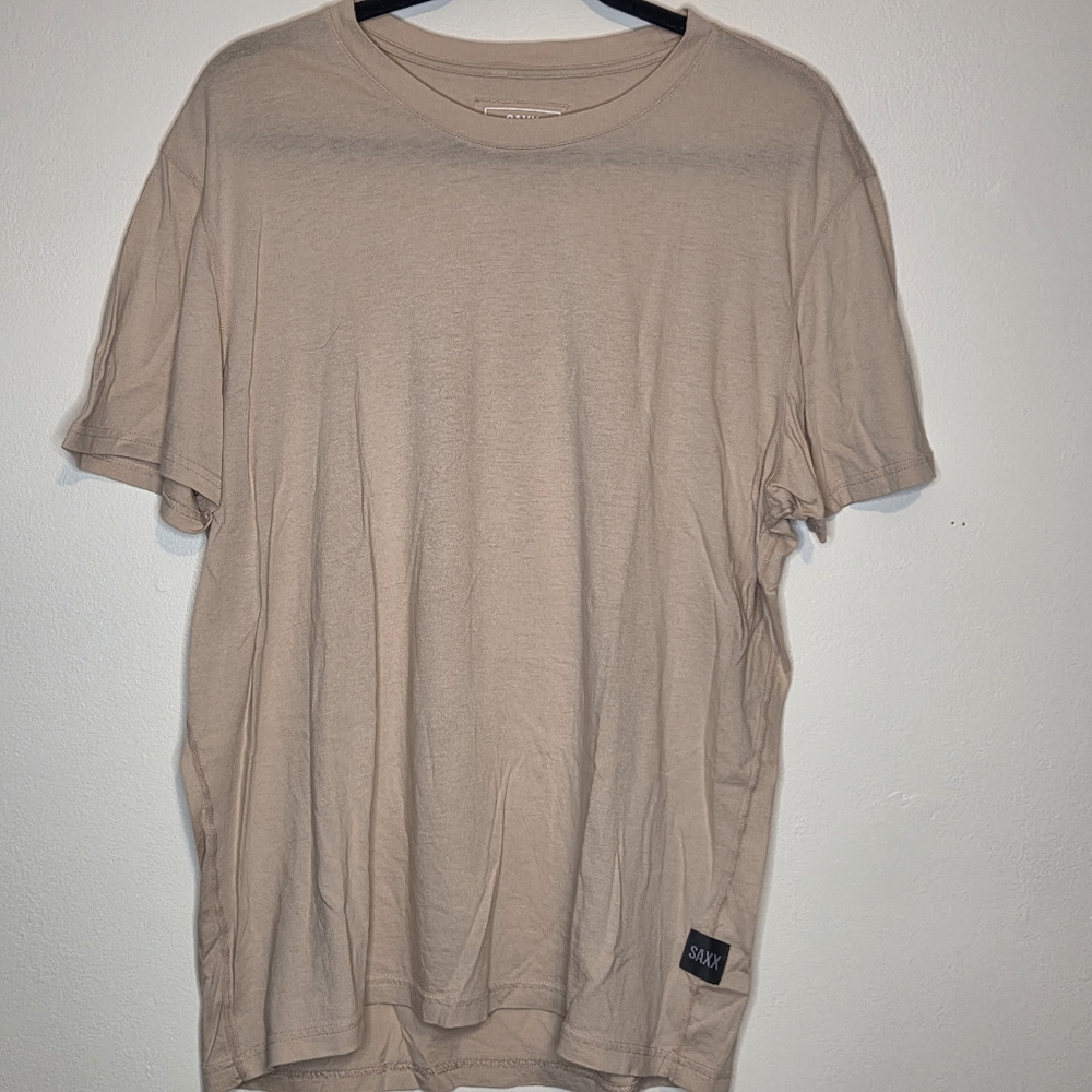 Saxx Tan Short Sleeve Tee Large